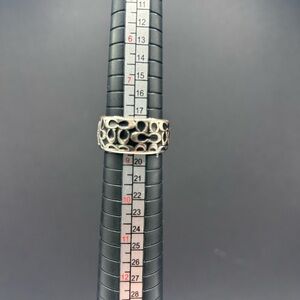 Coach Vintage Silver Filigree Ring